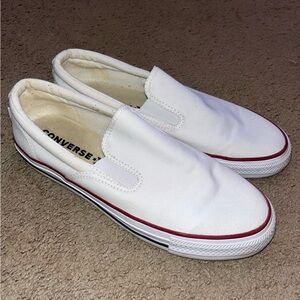 Converse White Slip-On Shoes
